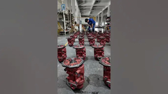 Jufeng screw air compressor air end production workshop #aircompressorparts #screwaircompressor