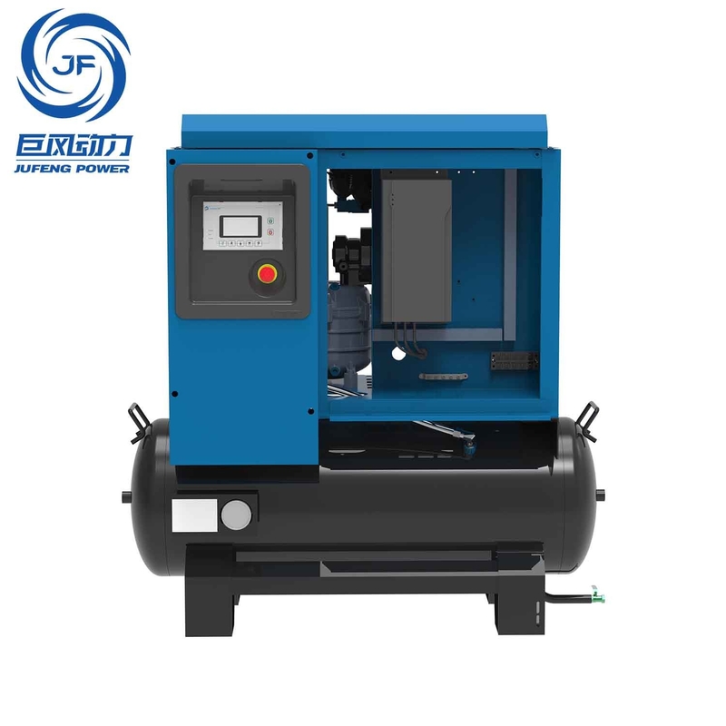 8-16bar 10hp 220v Removable Single-phase Permanent Magnet Screw Air Compressor with 490-980 L/min Displacement