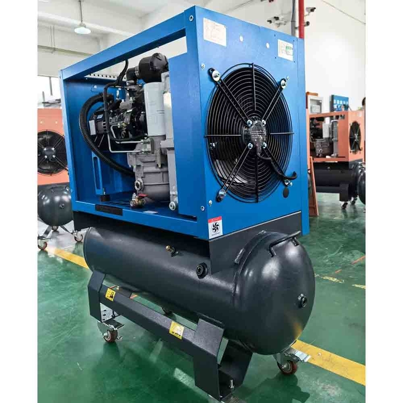 Mini Small Industrial Compressor 2.2kw 3.7kw 4.5kw 5.5kw 7.5kw 9kw Single Phase Screw Air Compressor With Tank